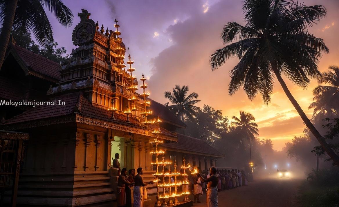 Highlighting the cultural significance of the "Sandhya" period in Kerala alongside modern transportation